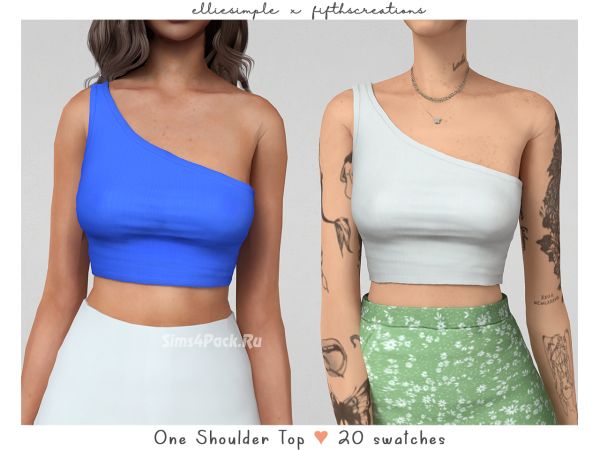 Топ "one shoulder top"