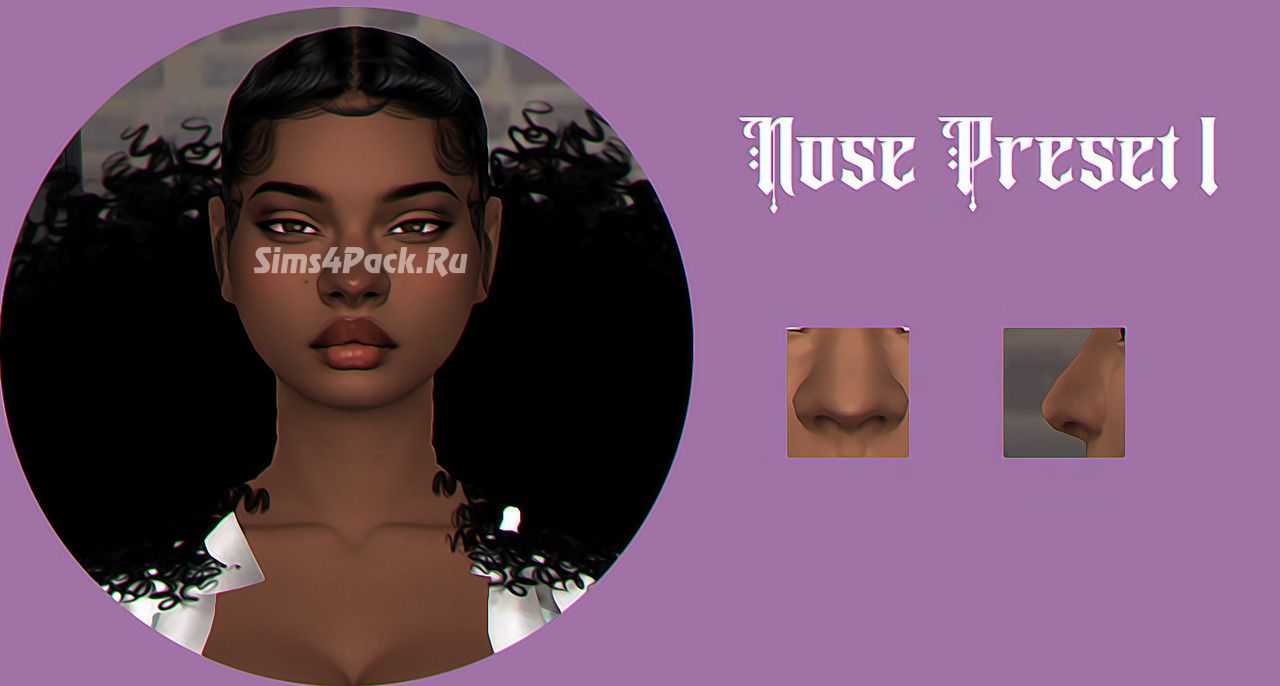 Пресеты для носа "Female Nose Presets 01-03"