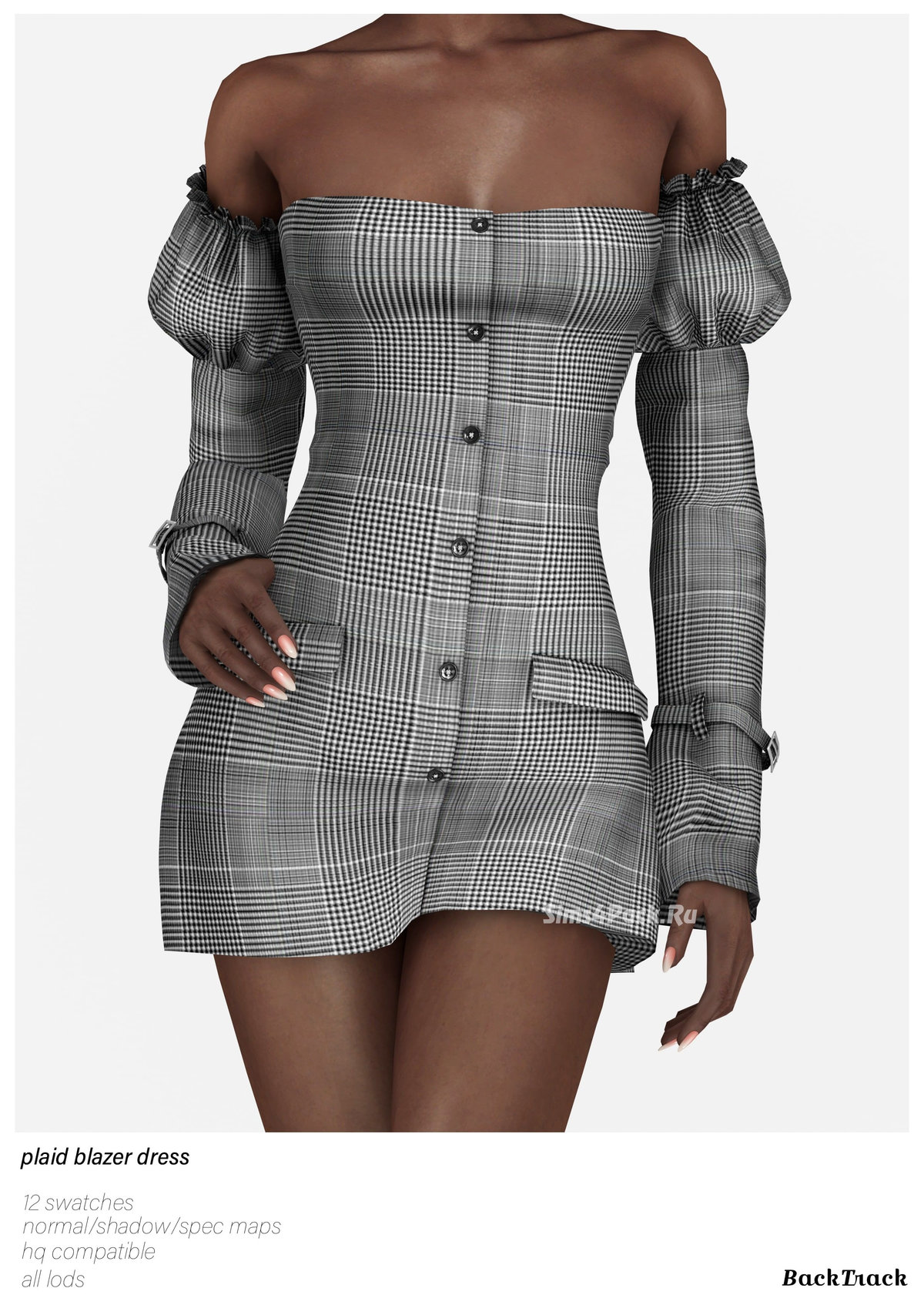Платье "Plaid Blazer Dress"