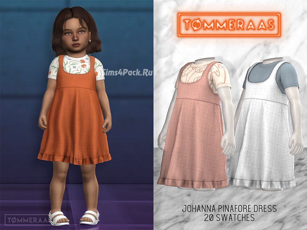 Сарафан и футболка для малышек "Johanna Pinafore Dress"
