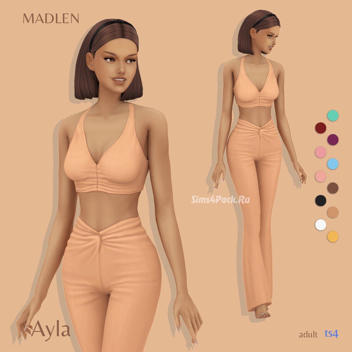 Топ и брюки для симочки "Ayla Outfit"