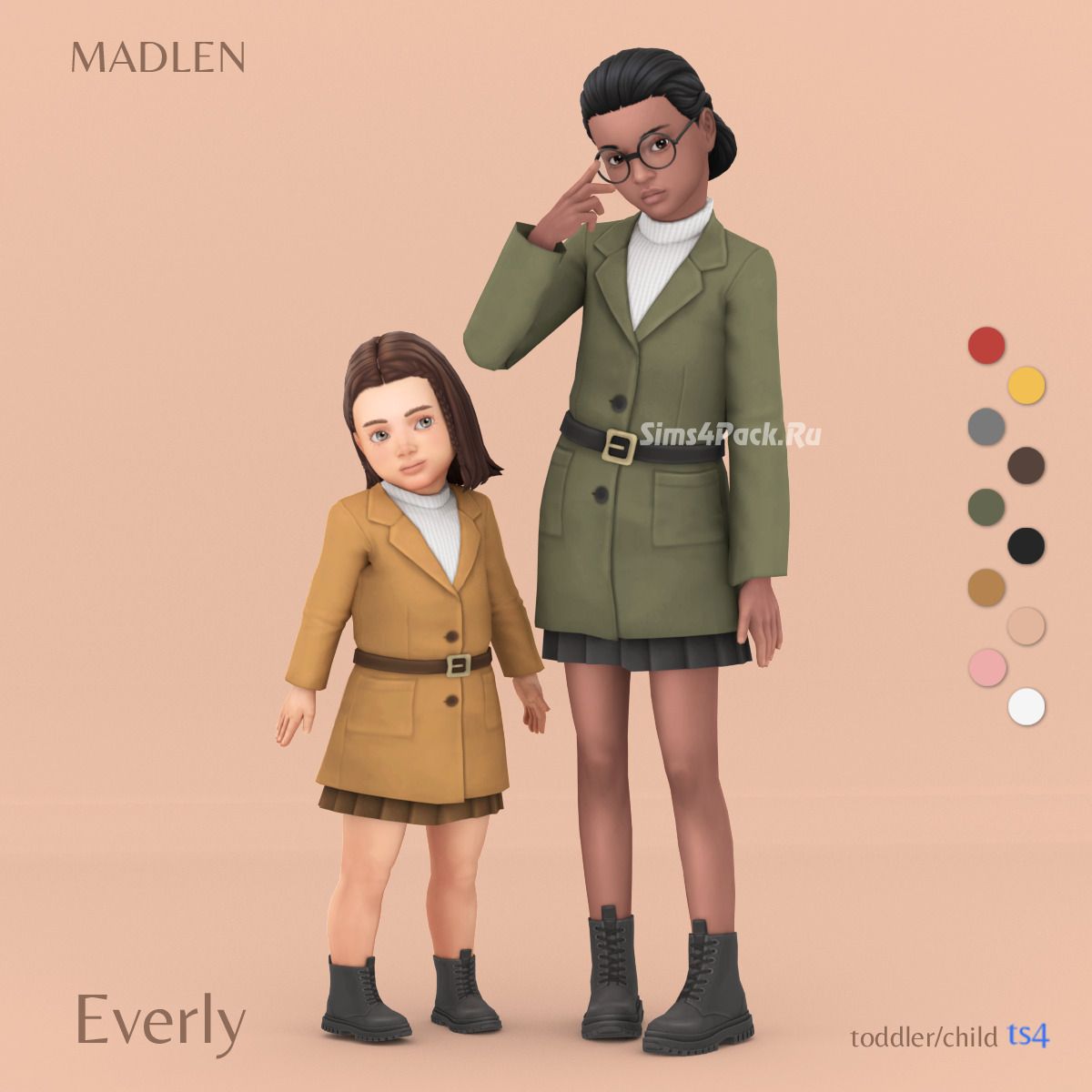 Осенний наряд для девочек и малышек "Everly Outfit"