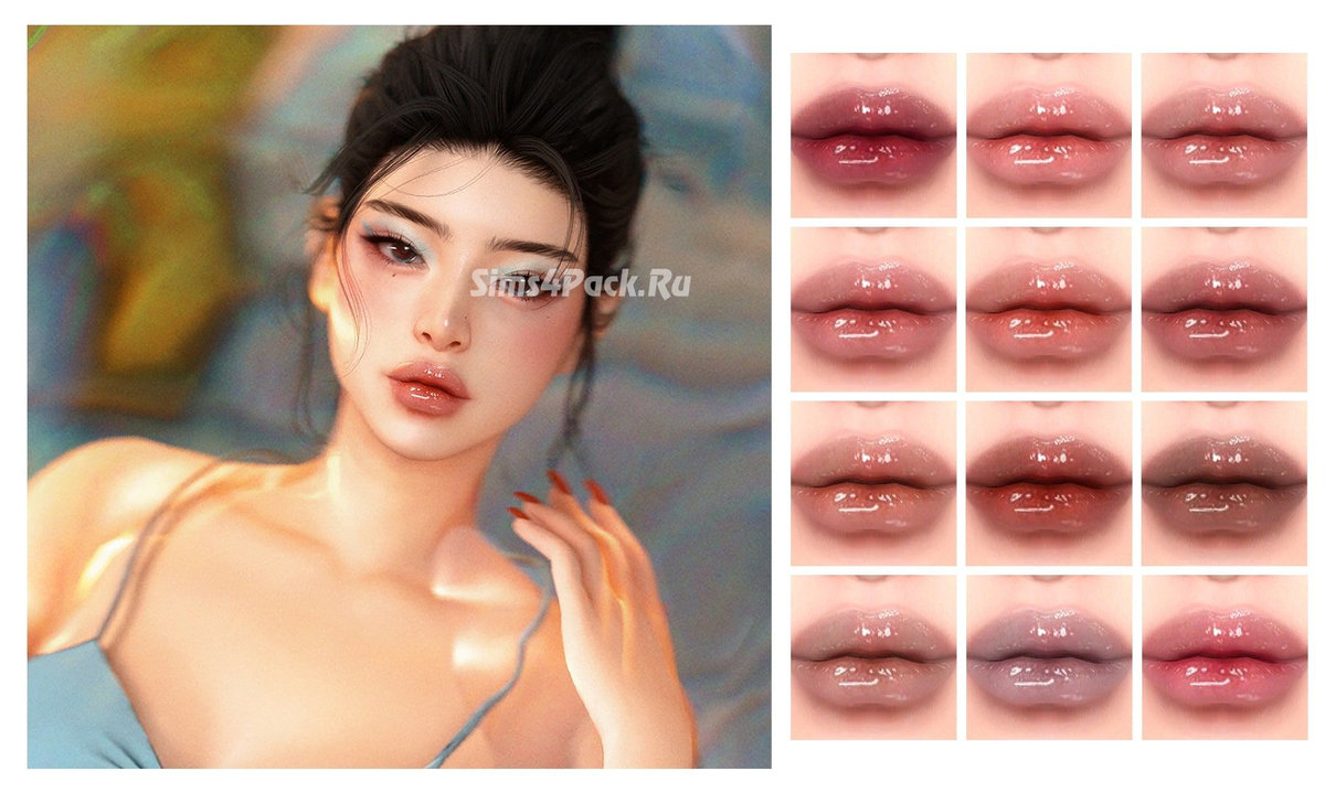 Набор косметики "Lipstick S2 / Eyeshadow L1"