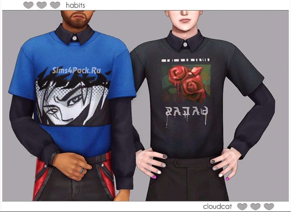 Комплект одежды для мужчин "Habits Top"