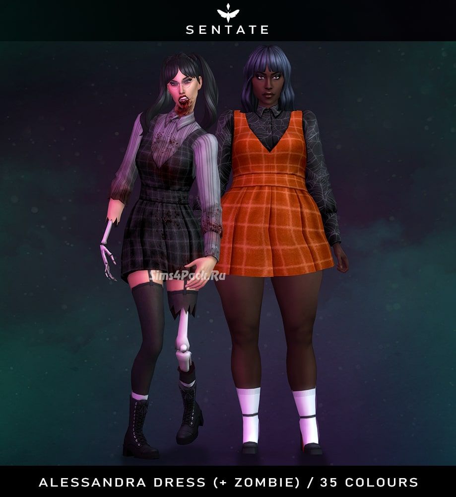 Платье "Alessandra Mini Dress + Zombie"