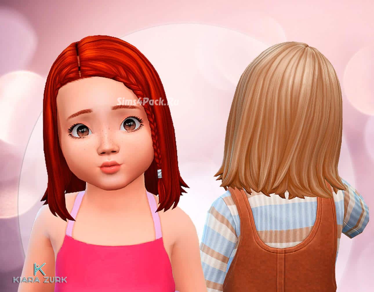 Прическа для малышек "Parted Braid for Toddlers"