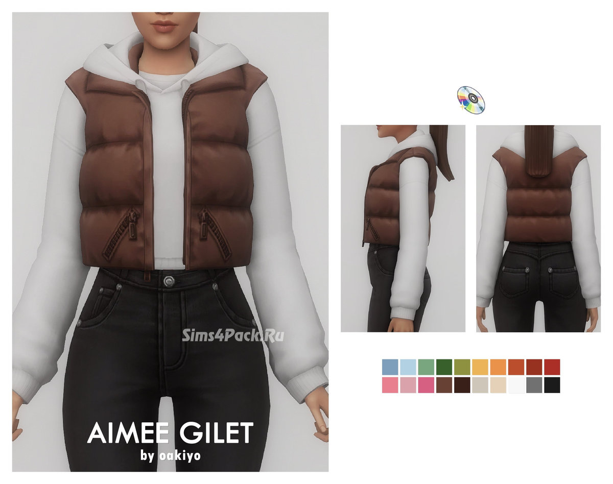 Женская жилетка и худи "Aimee Gilet Hoodie"
