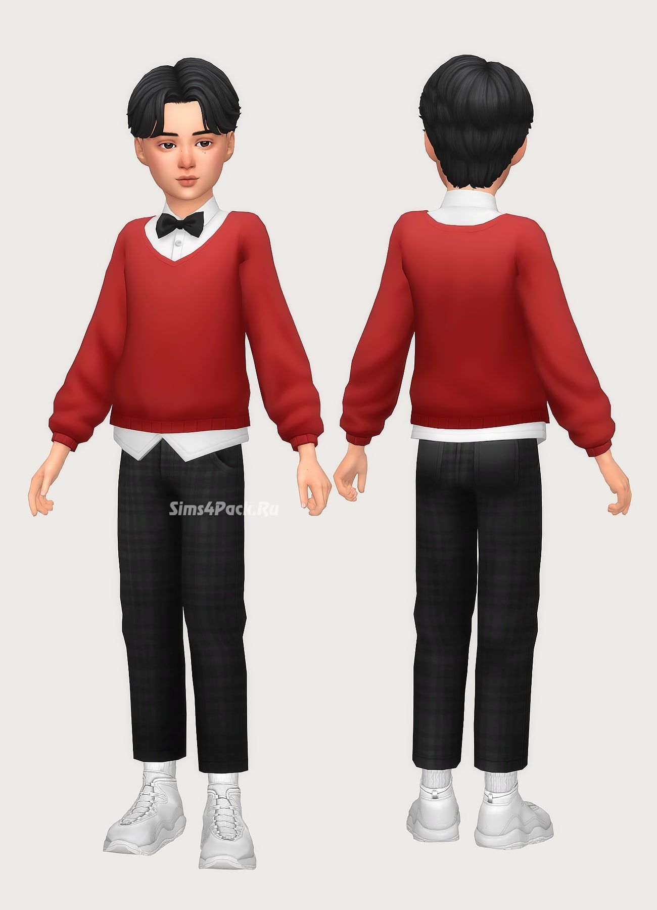 Комплект одежды для детей "ankle slacks & bowtie pullover"