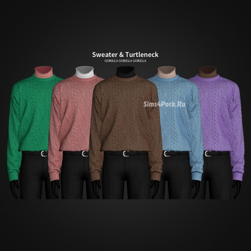Мужской свитер "Sweater & Turtleneck"