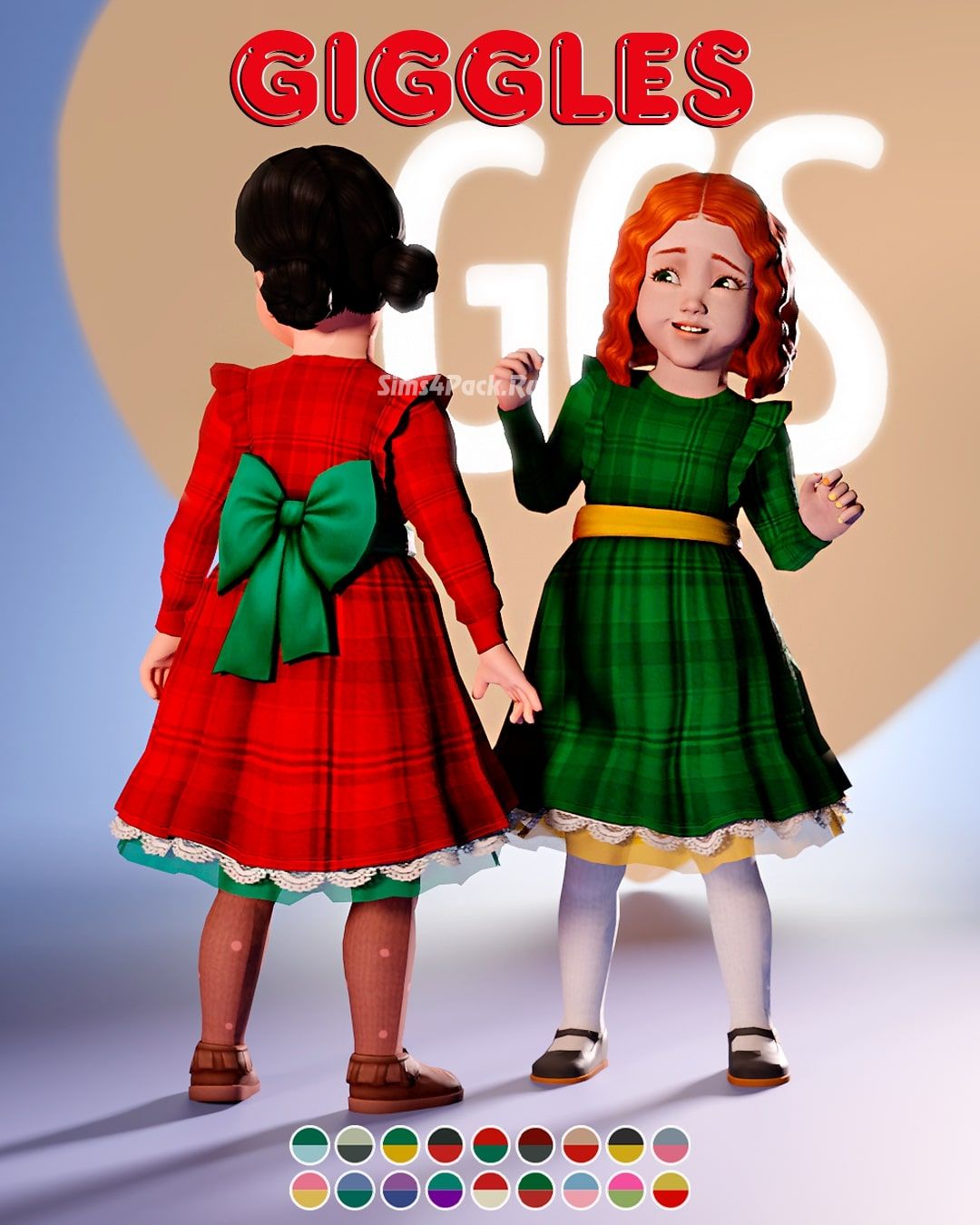 Платье для малышки "Bow Detail Plaid Dress"