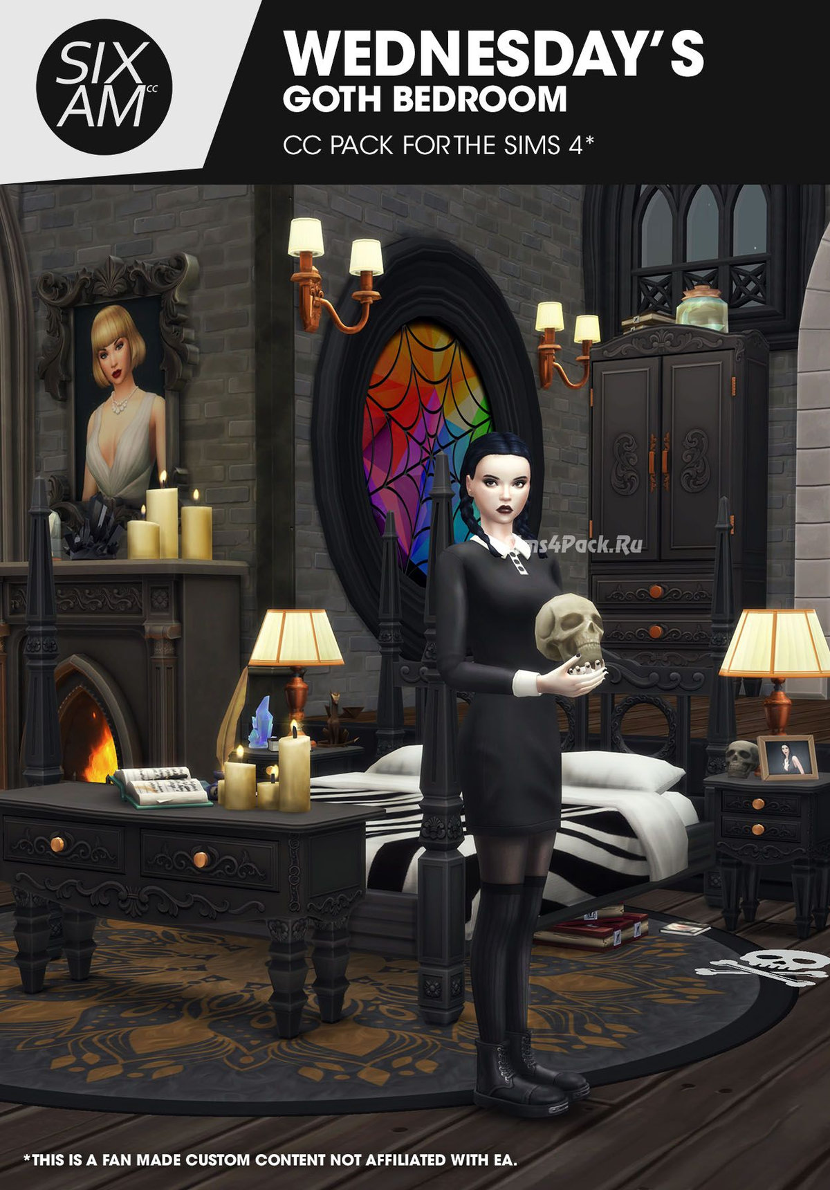 Спальня "Wednesday Goth Bedroom"