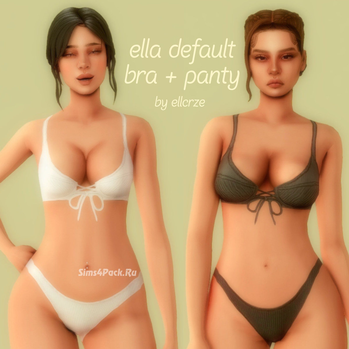 Комплект нижнего белья для замены по умолчанию "Ella Bra + Panty Default Replacement"