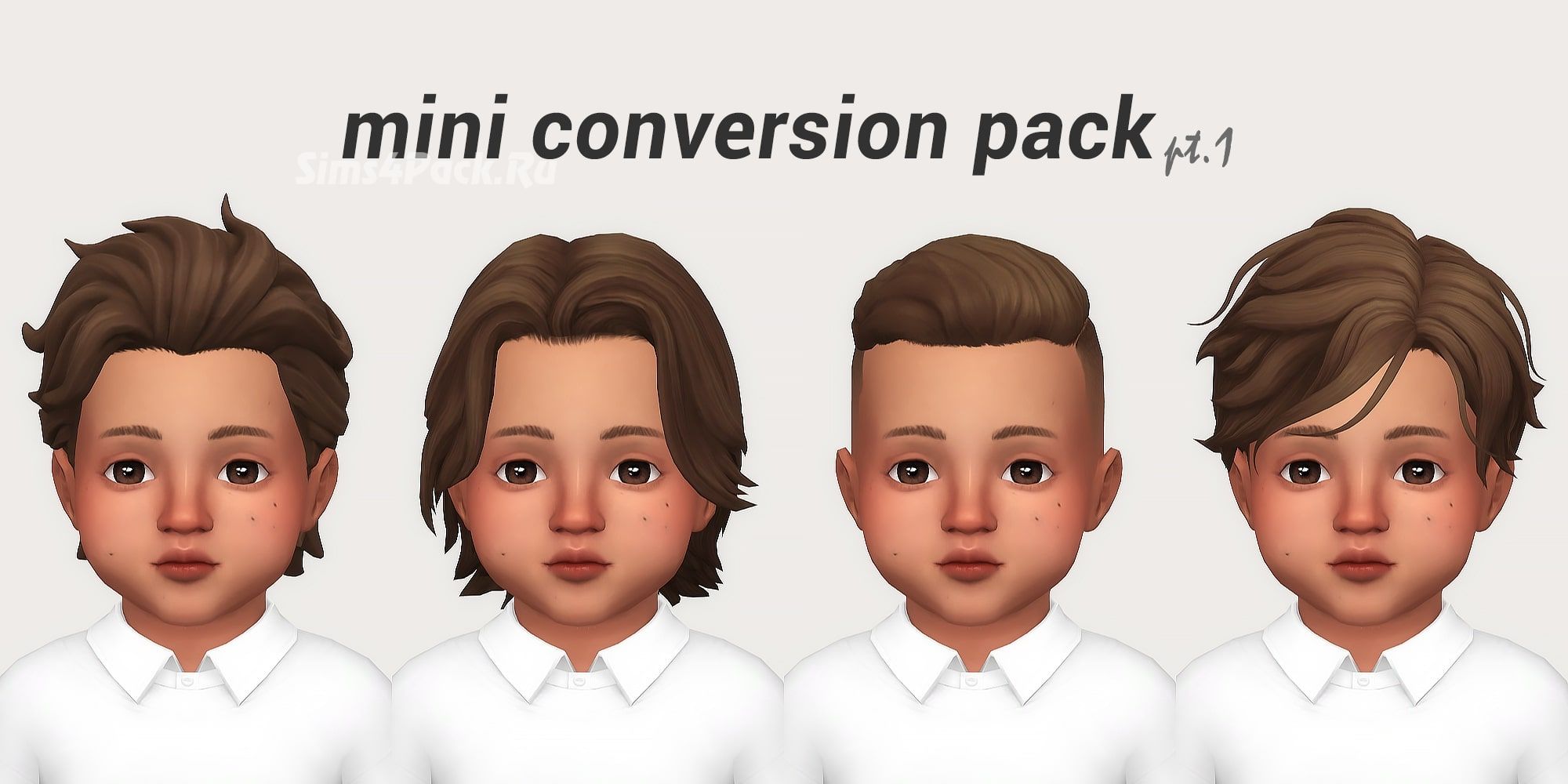 Набор причесок для тоддлеров "mini conversions pack pt.1"