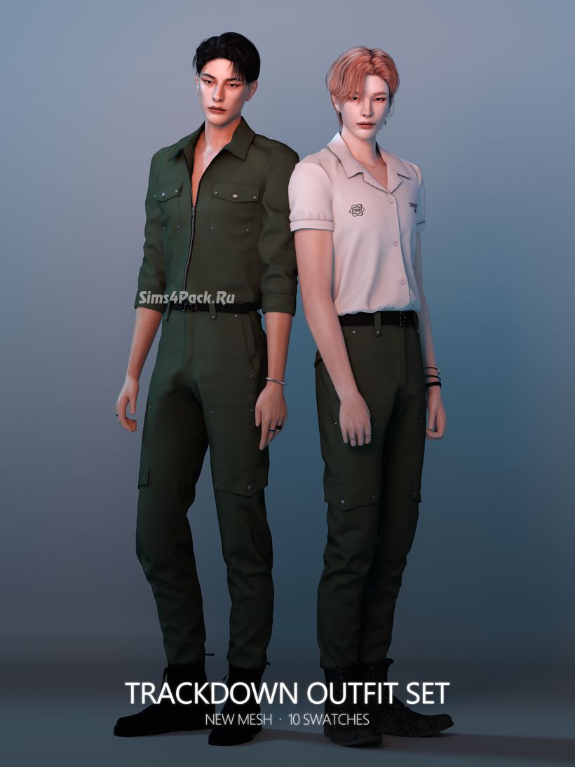 Комплект одежды для симов "Trackdown Outfit Set"