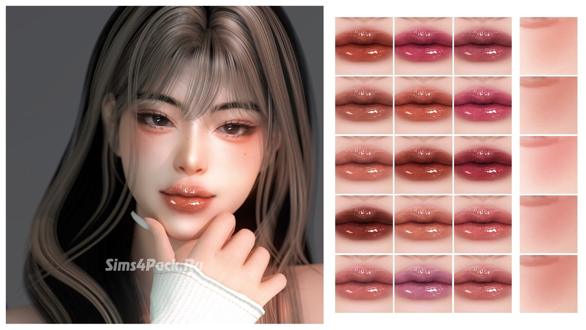 Блеск и румяна "Lipstick S9 / Blush A1"