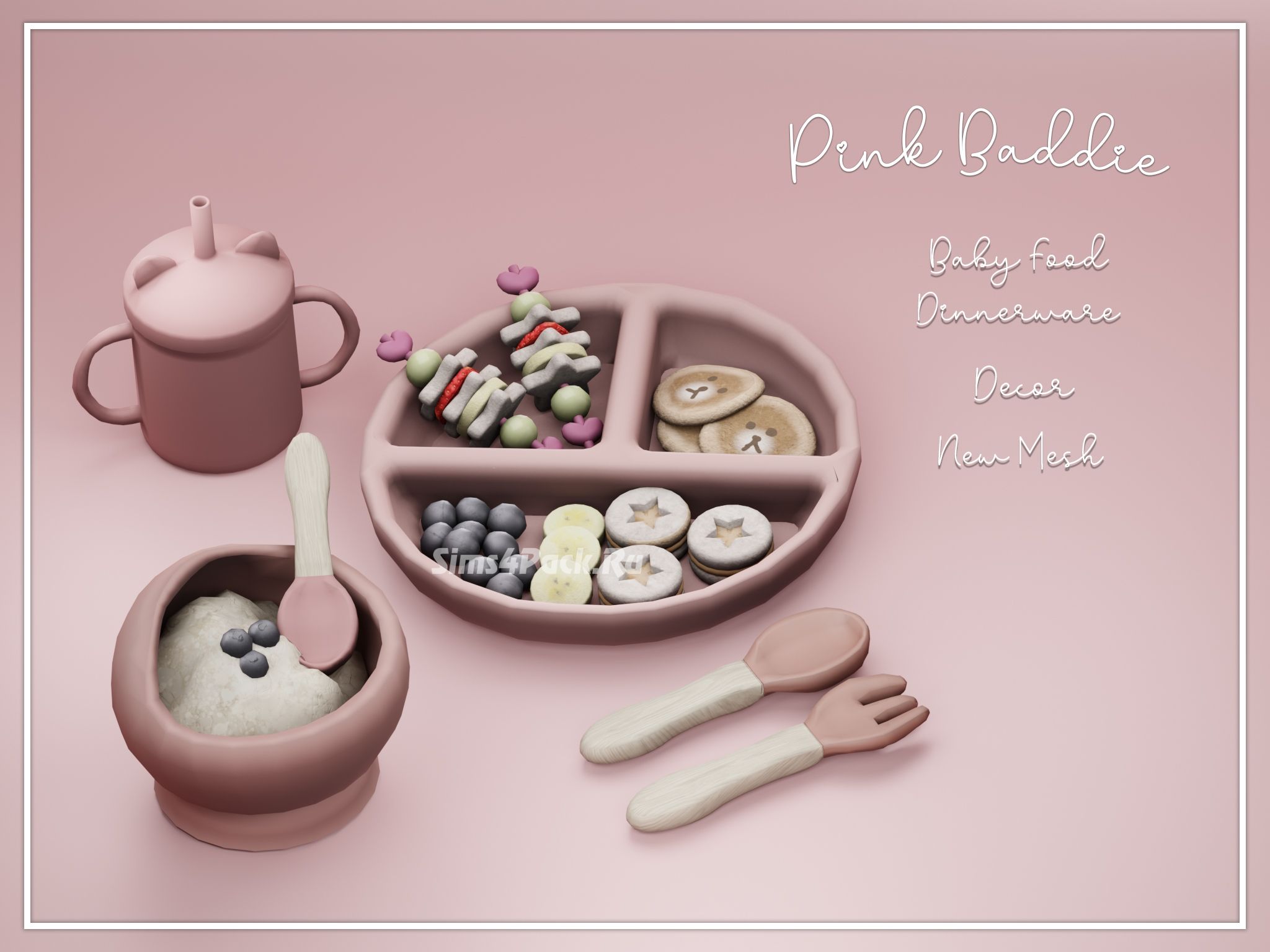 Декоративная посуда и еда "Baby Food Dinnerware"