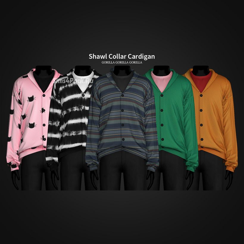 Мужской кардиган и топ "Shawl Collar Cardigan"