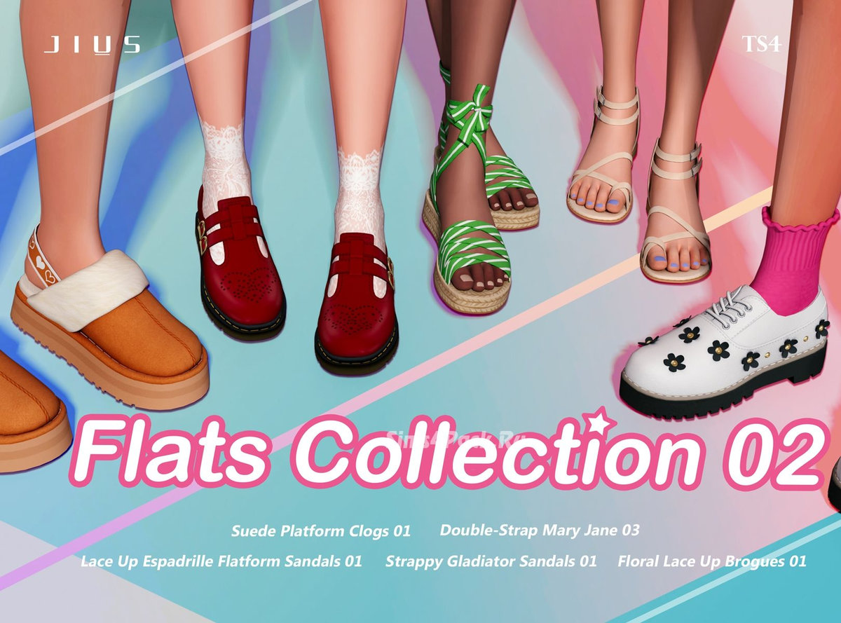 Коллекция женской обуви "Flats Collection 02"