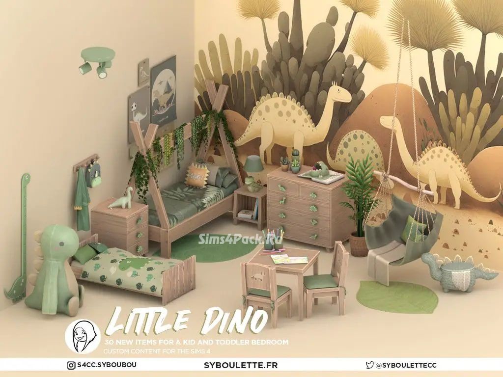 Детская комната "LITTLE DINO KID BEDROOM"