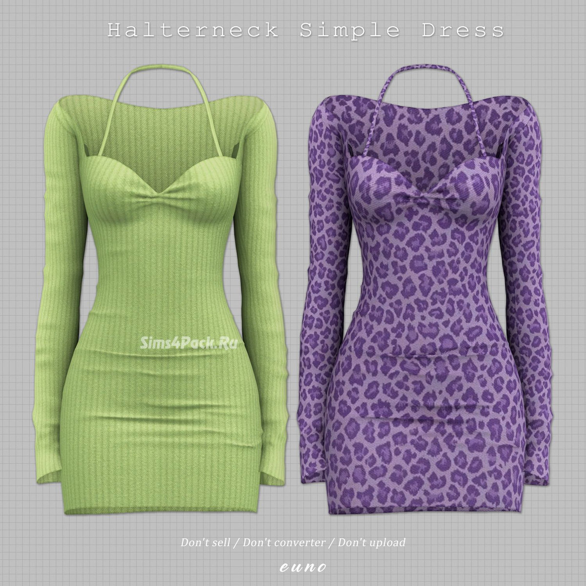 Платье "Halterneck Simple Dress"