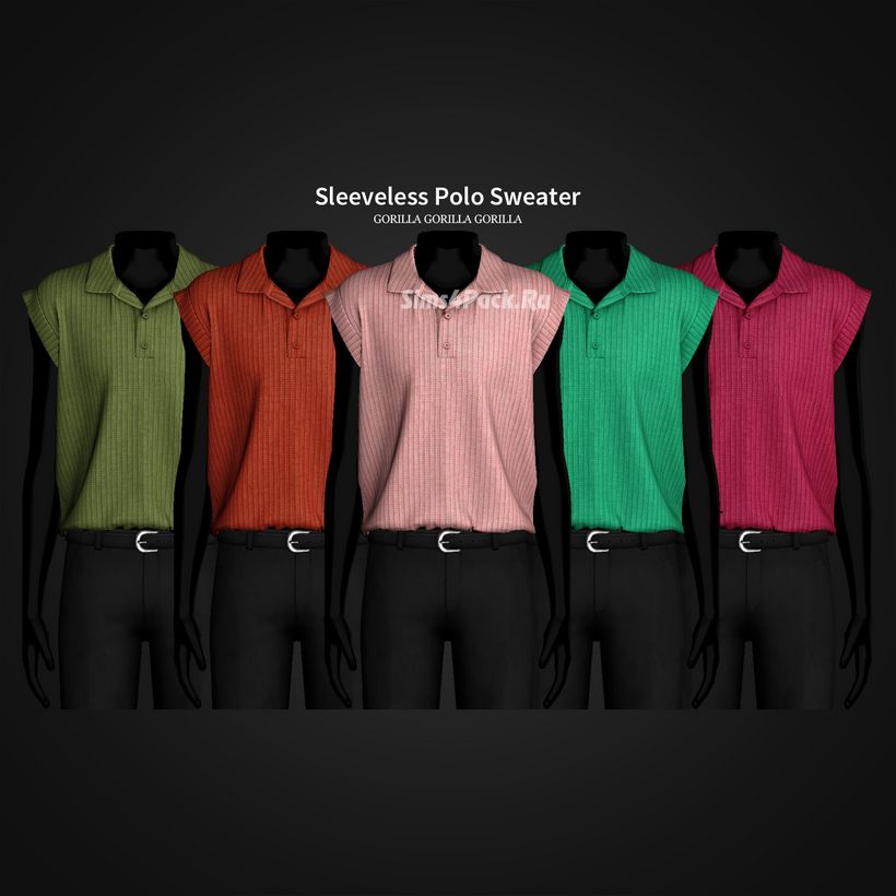Мужская безрукавка "Sleeveless Polo Sweater"