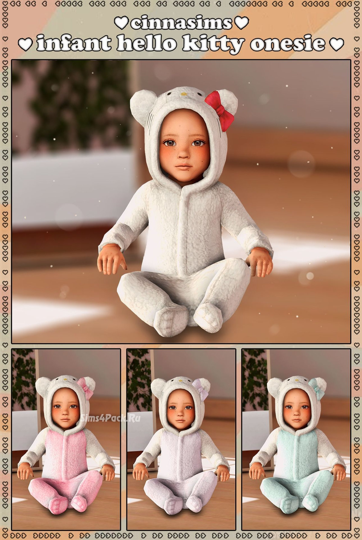 Комбинезон для младенцев "infant hello kitty onesie"
