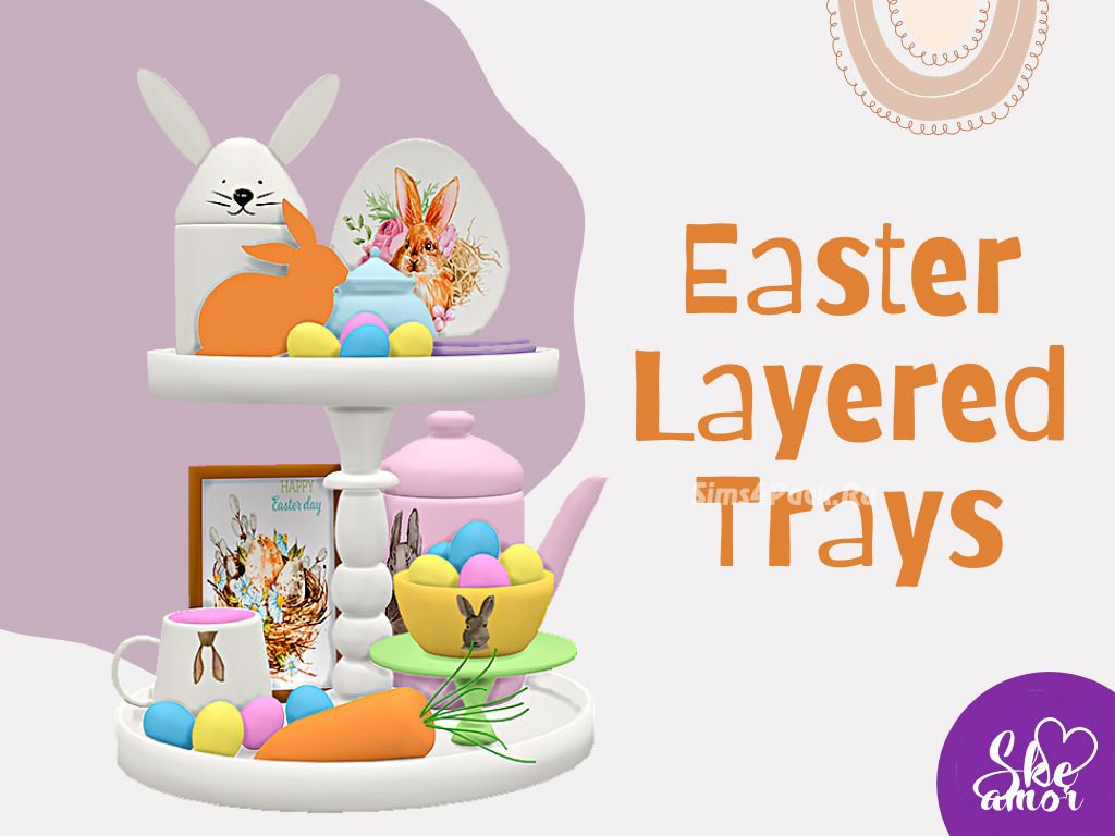 Пасхальный декор "Easter Layered Trays"