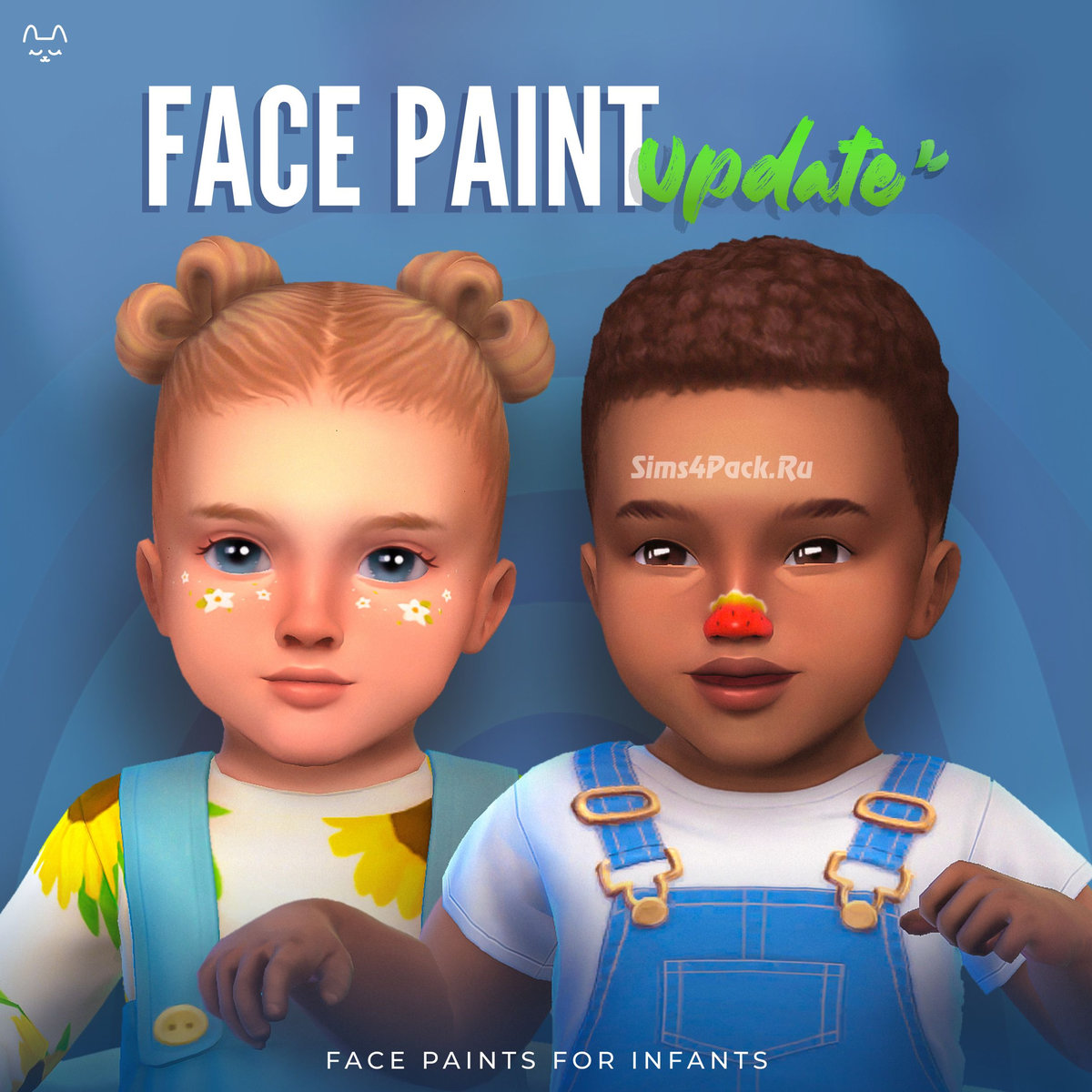Рисунки для лица "Face paints updated for infants"