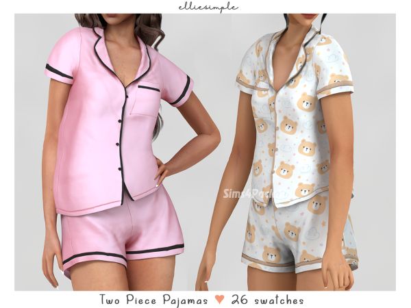 Женская пижама "two piece pajamas"