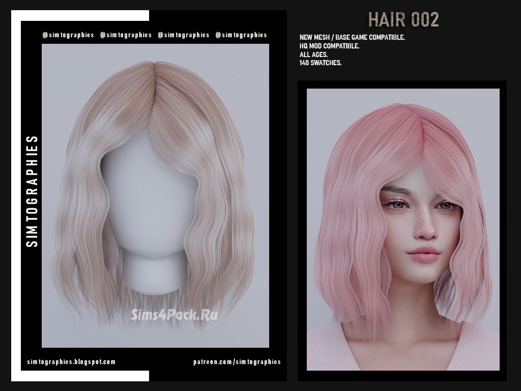 Прическа для женщин, девочек и малышек "Hair 002"