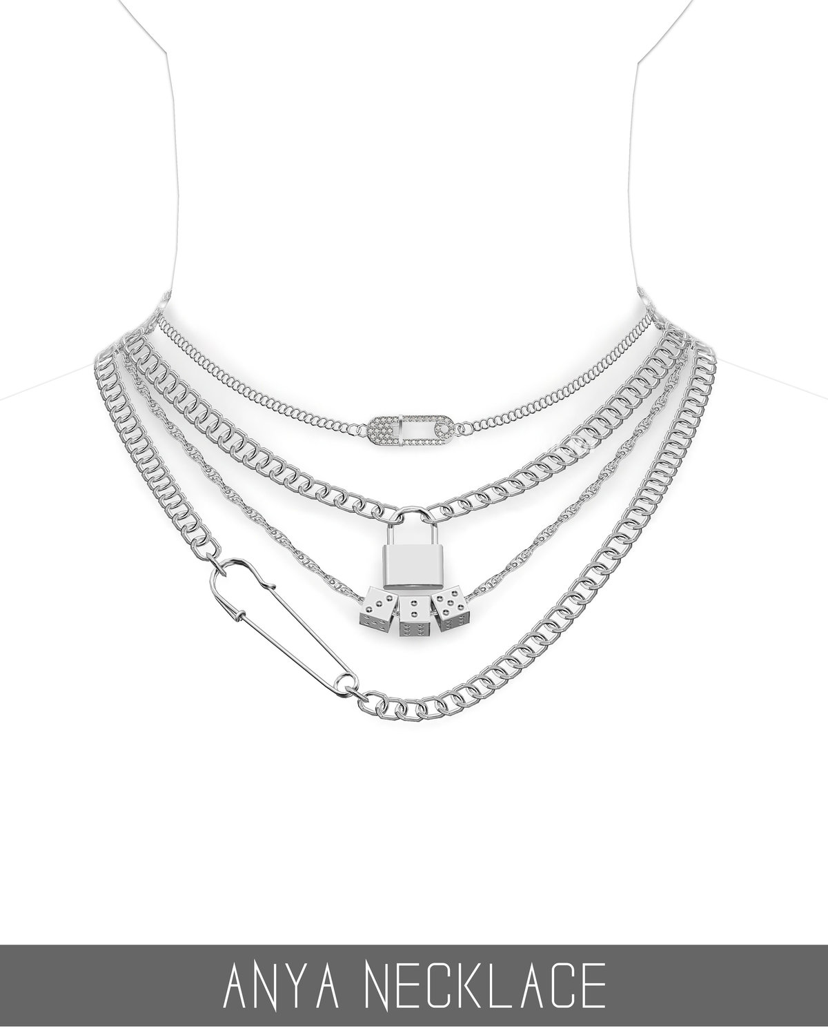 Комплект украшений "ANYA NECKLACE"