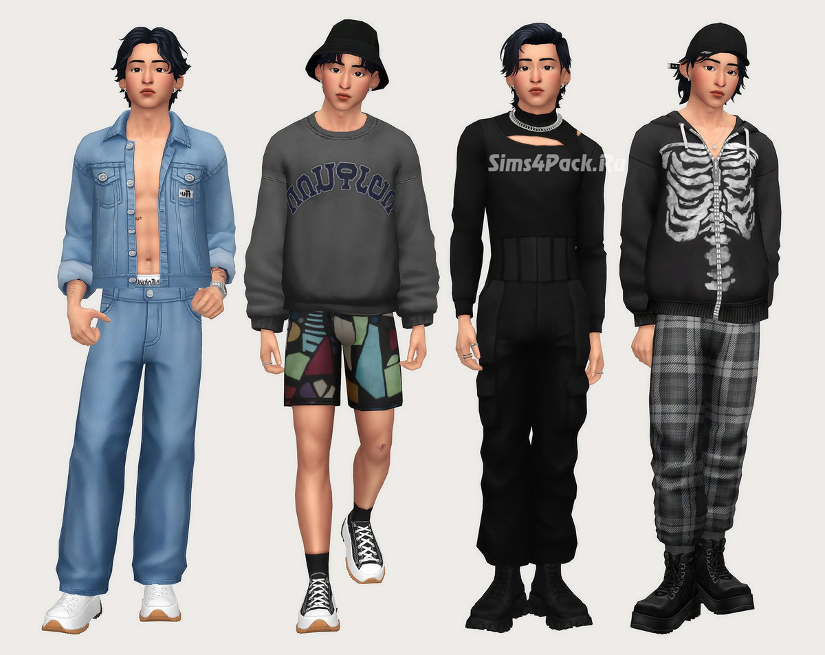 Коллекция одежды для симов "yuhwas wardrobe"