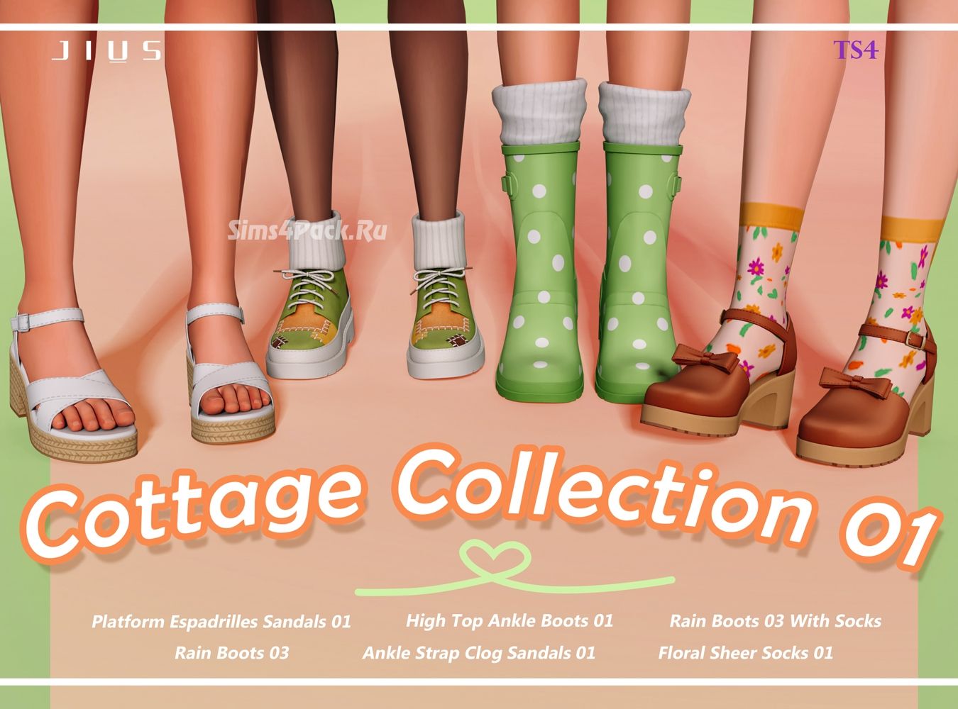 Коллекция женской обуви "Cottage Collection 01"