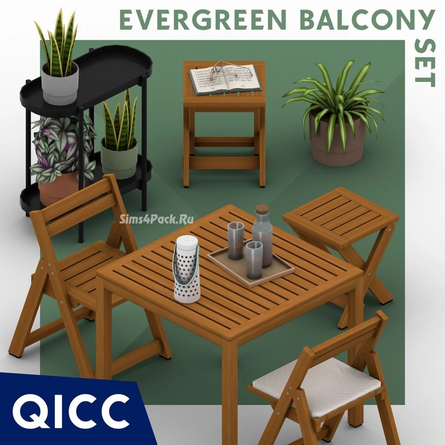 Сет для террасы "Evergreen Balcony Set"