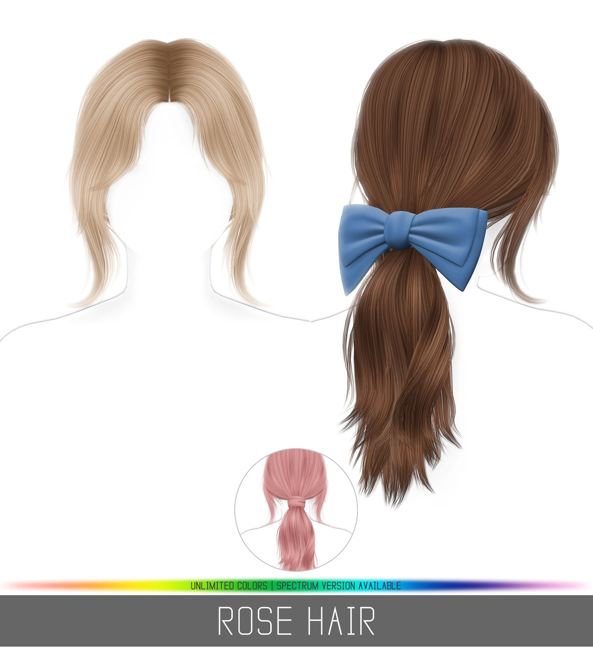Прическа для женщин, девочек и малышек "ROSE HAIR"