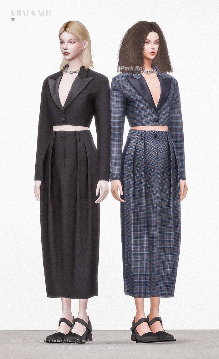 Костюм для женщин "Miu Miu Men's Tuxedo Jacket & Micro Skirt"