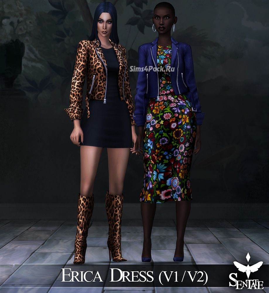 Сет для симочек "Erica Dress And Biker Jacket"