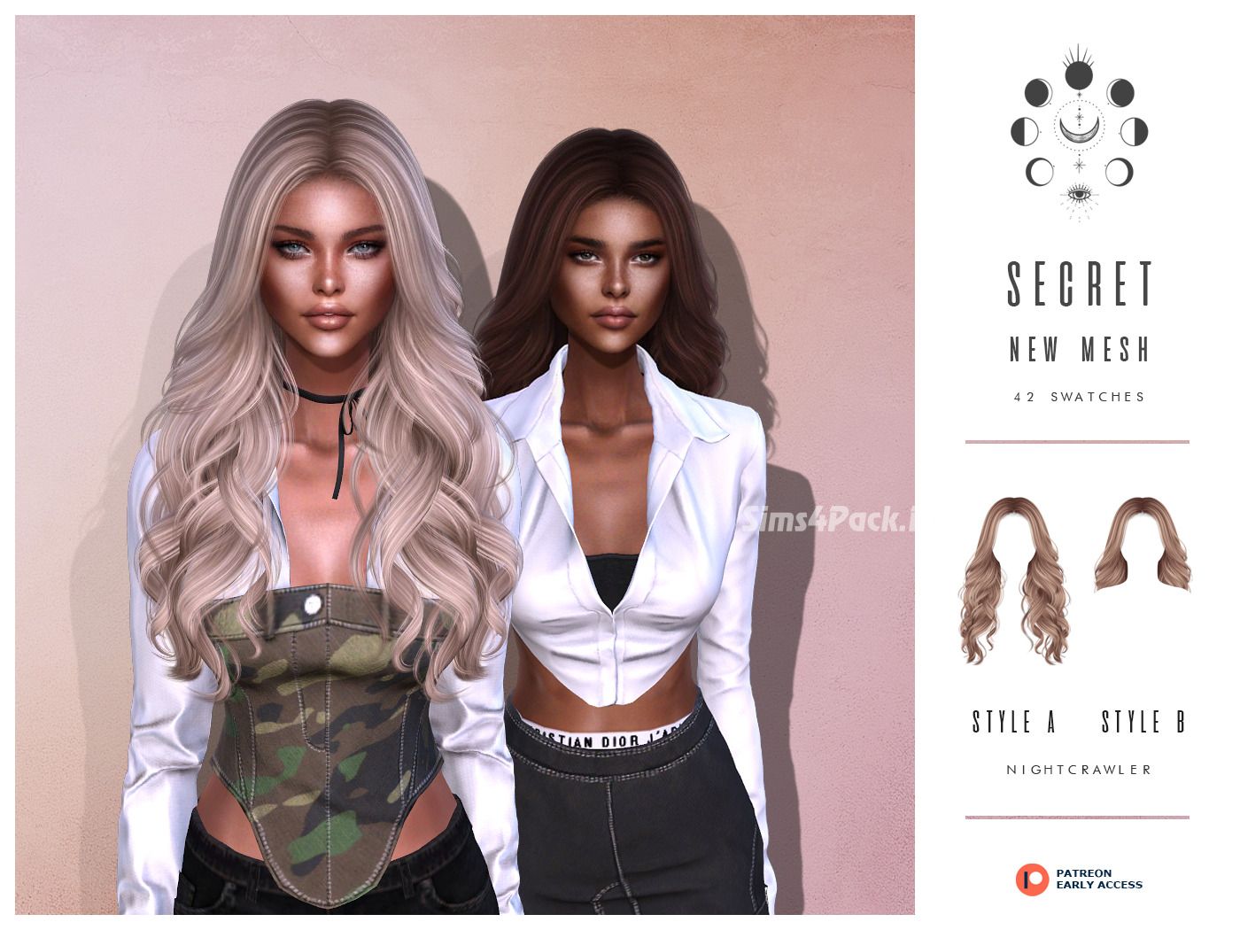 Женская прическа "SECRET HAIR"