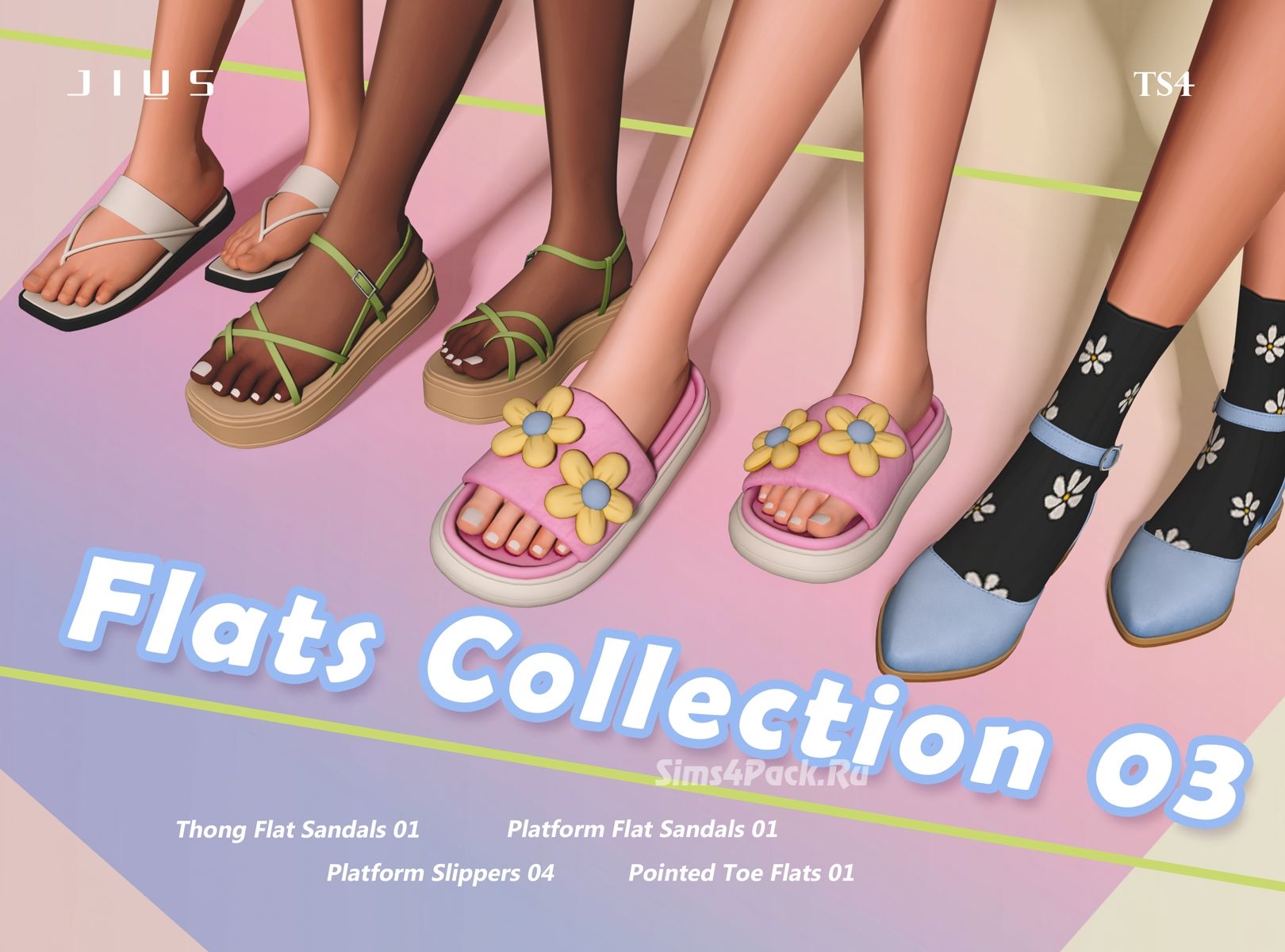 Коллекция женской обуви "Flats Collection 03"