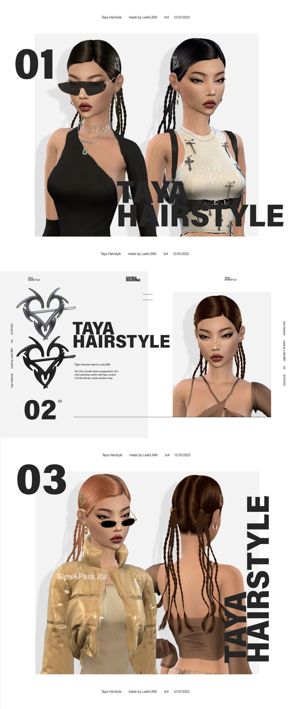 Женская прическа "Taya Hairstyle"