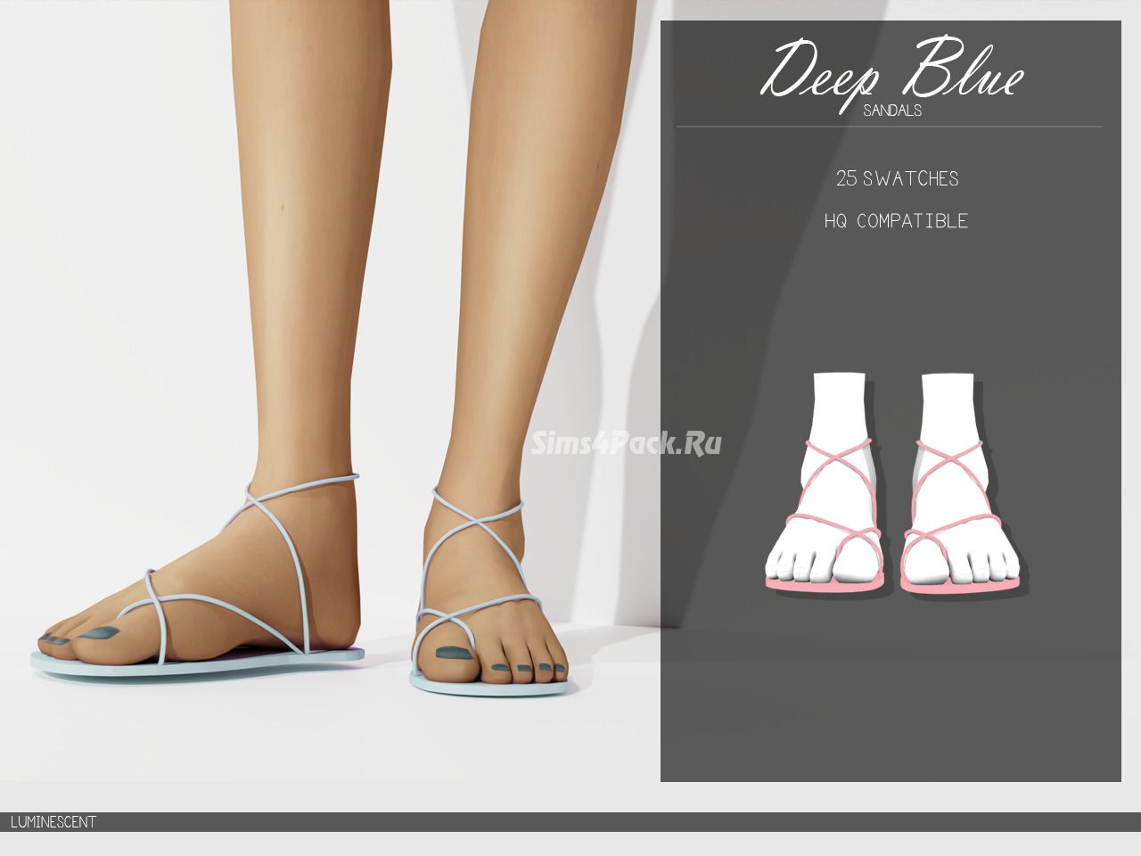 Женские сандалии "Deep Blue Sandals"