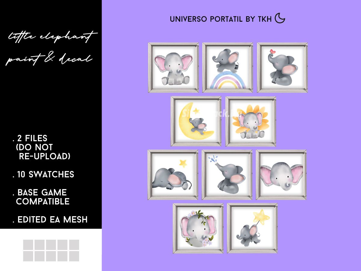 Картины и наклейки для детской "LITTLE ELEPHANT ART"