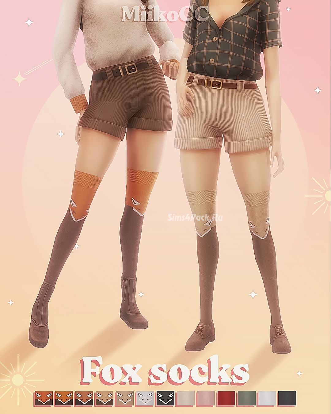Гольфы "Knee-high fox socks"