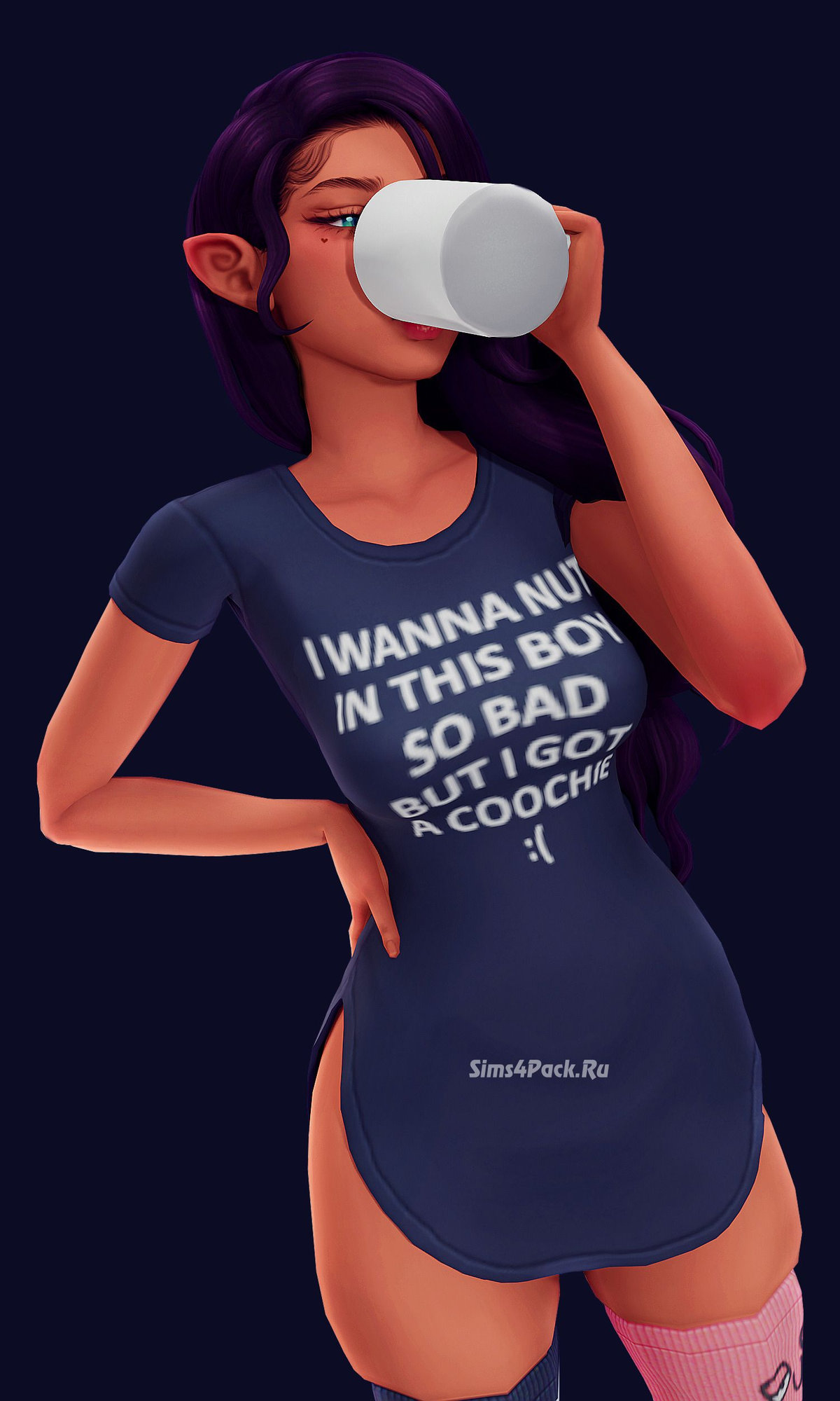 Платье и гольфы для симочек "Down Bad Mini Fit"