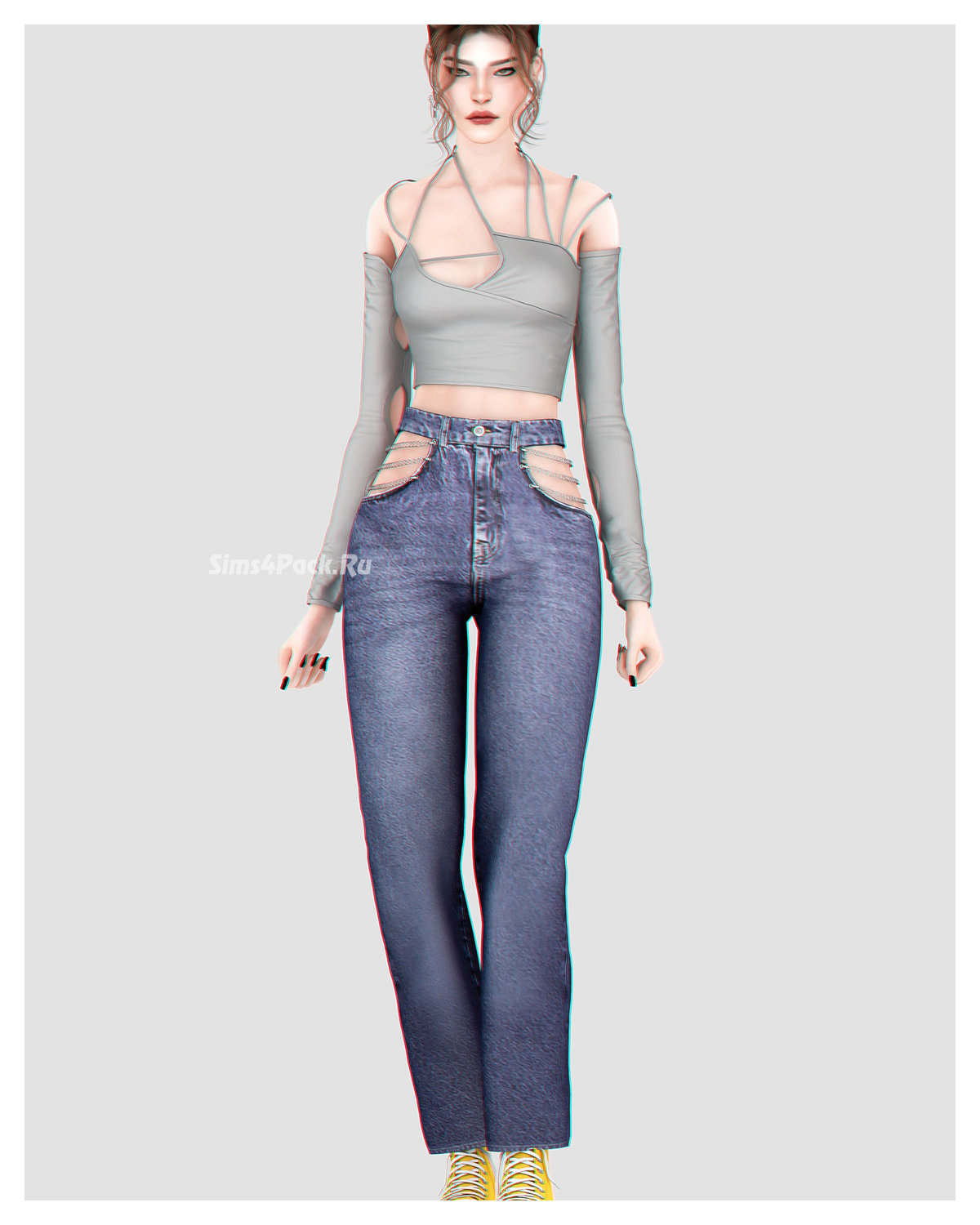 Одежда и аксессуары для симочки " Cosmic Girl Set"