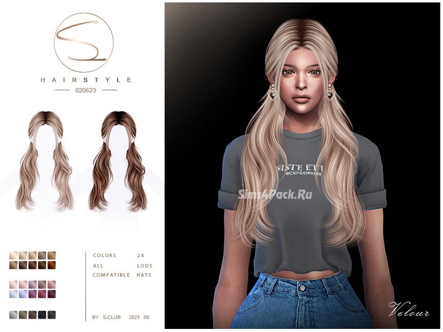 Женская прическа "Velour"