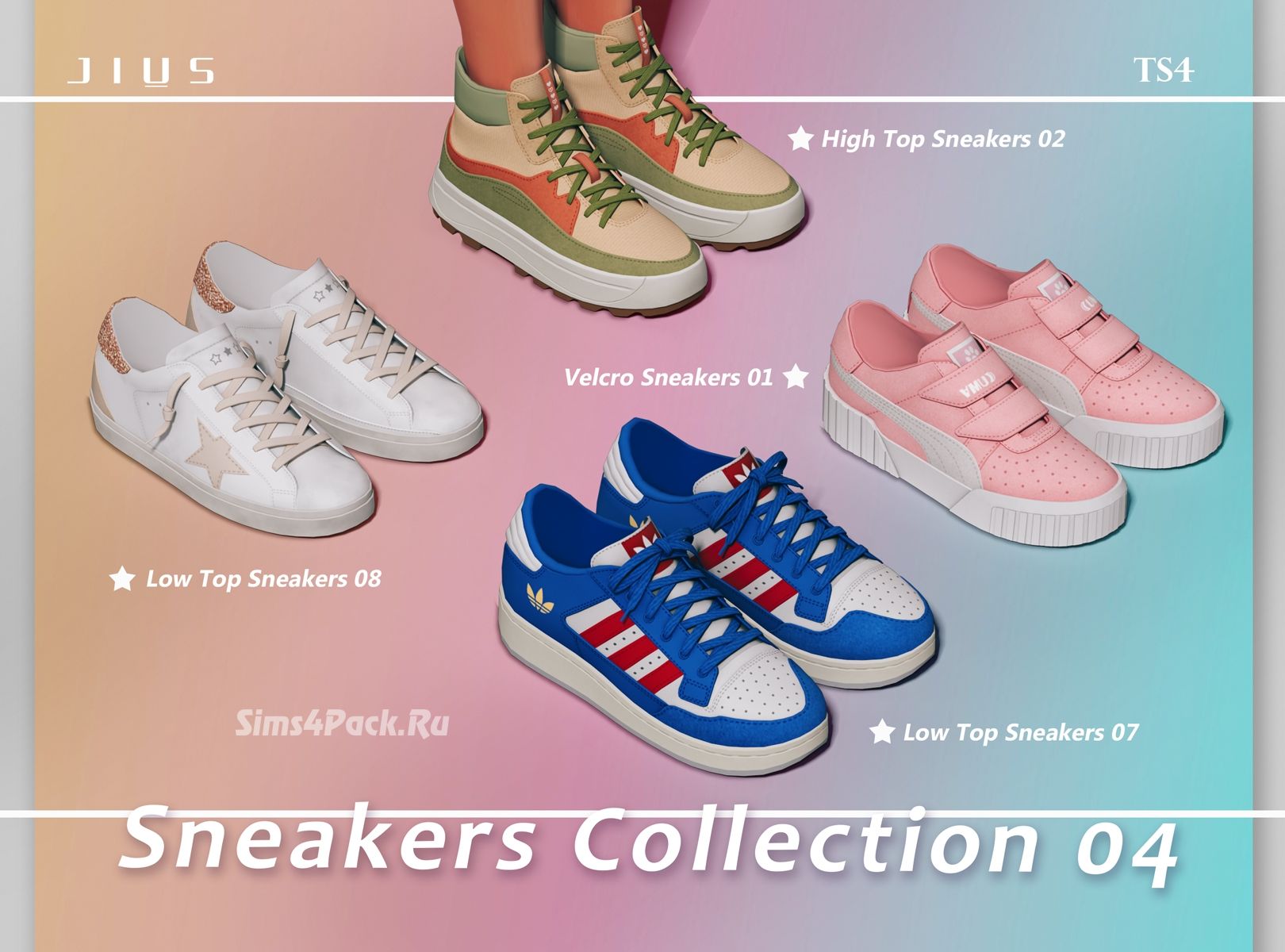 Коллекция женской и мужской обуви "Sneakers Collection 04"
