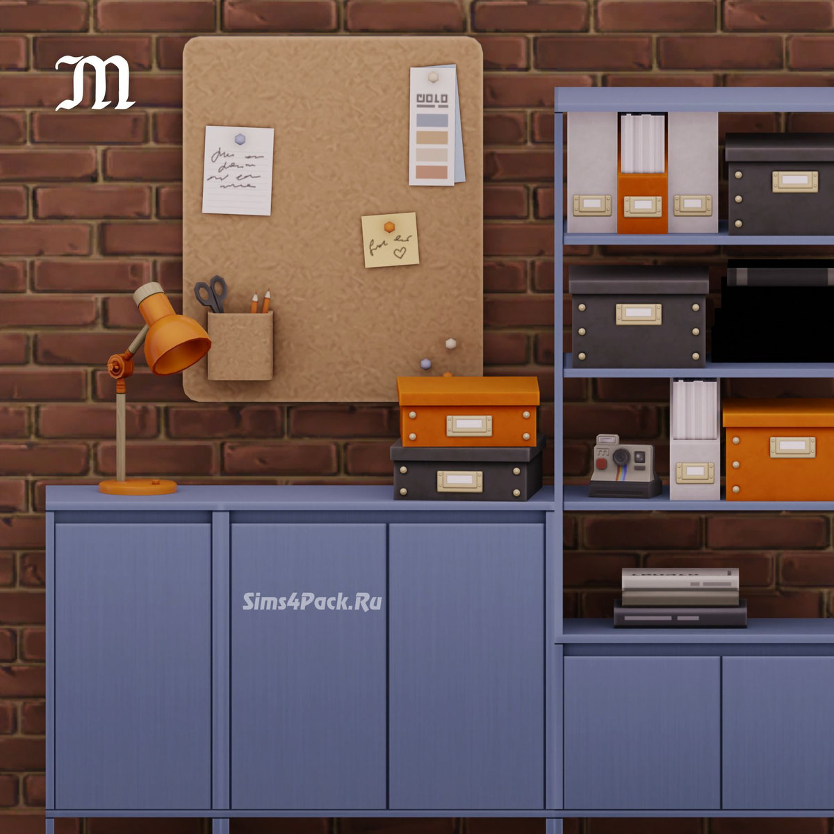 Сет для рабочего кабинета "Flow Storage And Clutter"