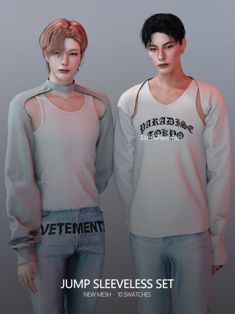 Комплекты для симов "Jump Sleeveless Set"