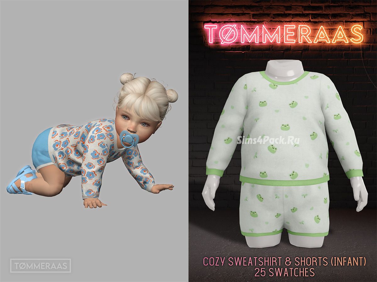 Комплект одежды для младенцев "Cozy Sweatshirt And Cozy Shorts"